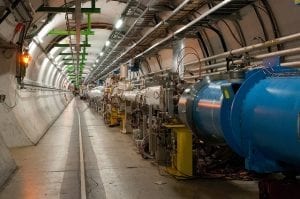 Fiber networks at Large Hadron Colider