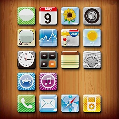 Goodlucky365 18pcs Phone Icon Magnet, Iphone App Magnets, Fridge Magnets,funny Magnets