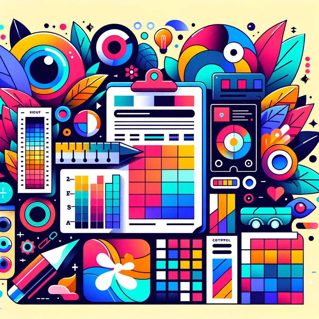 Unveiling a vibrant illustration of various design elements.