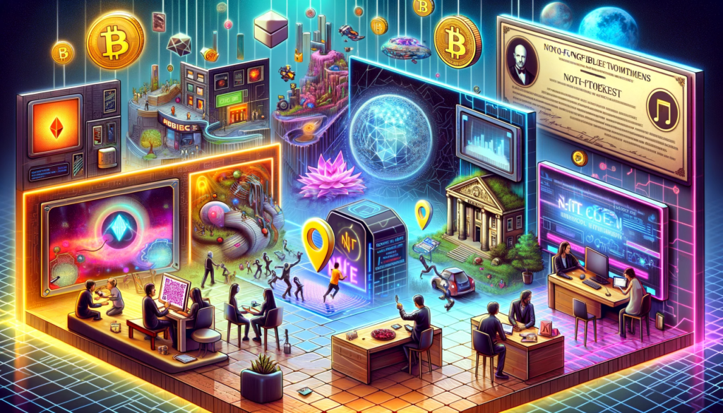 A 3D illustration of a room full of people and bitcoins, unmasking the digital goldmine.